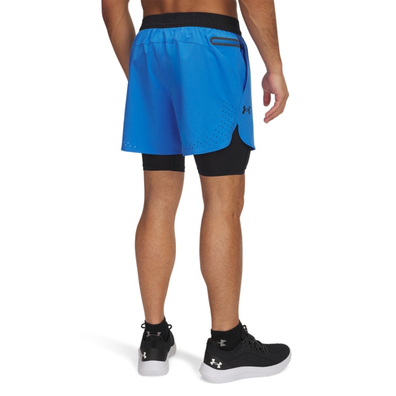 Męskie spodenki treningowe Under Armour UA Vanish Elite 2in1 Short - niebieskie