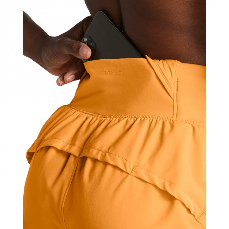 Damskie spodenki do biegania Under Armour UA Launch Pro 3'' Shorts - pomarańczowe