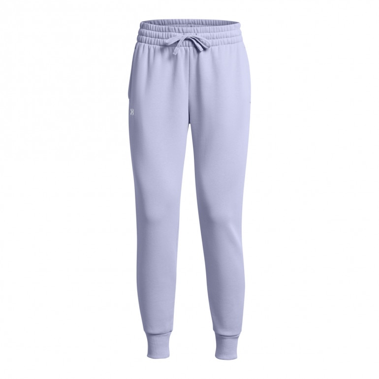 Damskie spodnie dresowe Under Armour UA Rival Fleece Jogger - fioletowe 