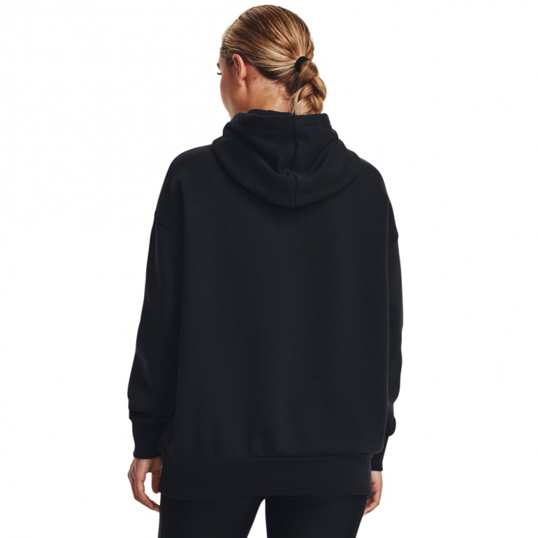 Damska bluza dresowa nierozpinana z kapturem Under Armour UA Icon Fleece OS Hoodie - czarna
