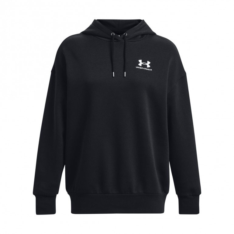 Damska bluza dresowa nierozpinana z kapturem Under Armour UA Icon Fleece OS Hoodie - czarna