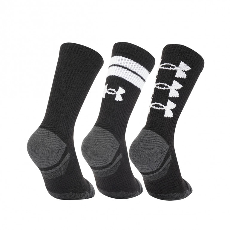 Skarpetki treningowe uniseks (3-pack) Under Armour UA Perf Tech Nov Crew - czarne 