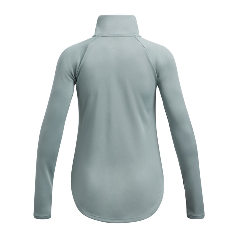 Dziewczęca bluza treningowa nierozpinana bez kaptura Under Armour Tech Graphic 1/2 Zip - zielona
