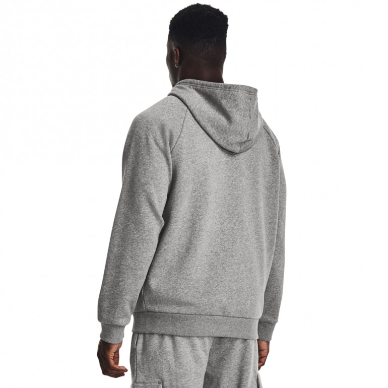 Męska bluza dresowa rozpinana z kapturem Under Armour UA Rival Fleece FZ Hoodie - szara