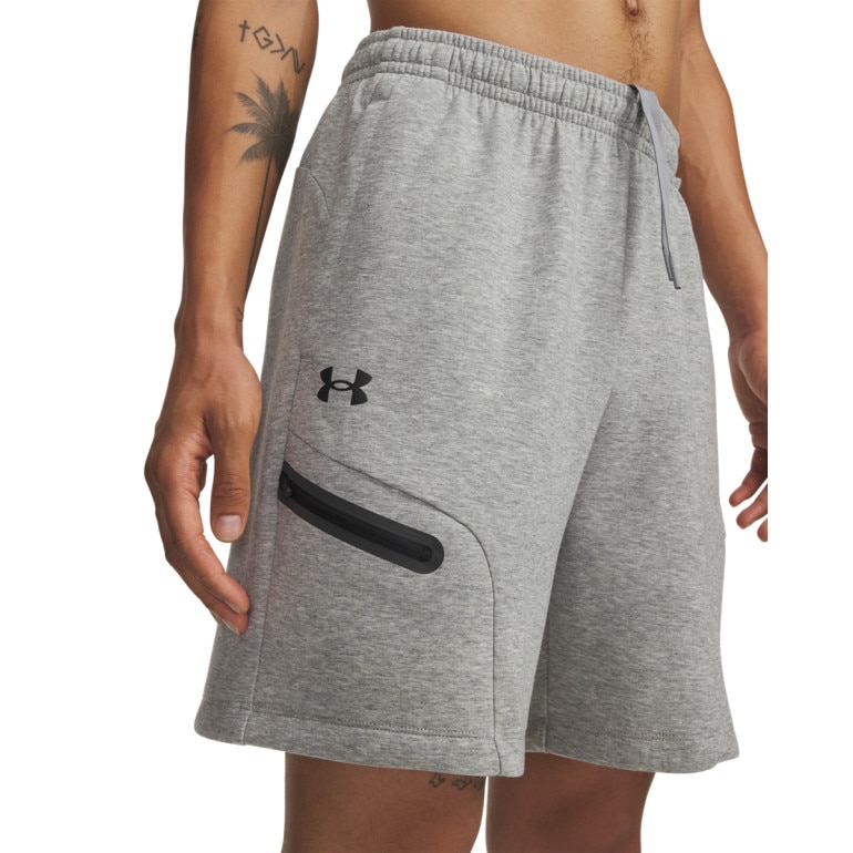 Męskie spodenki treningowe Under Armour UA Unstoppable Flc Shorts - szare