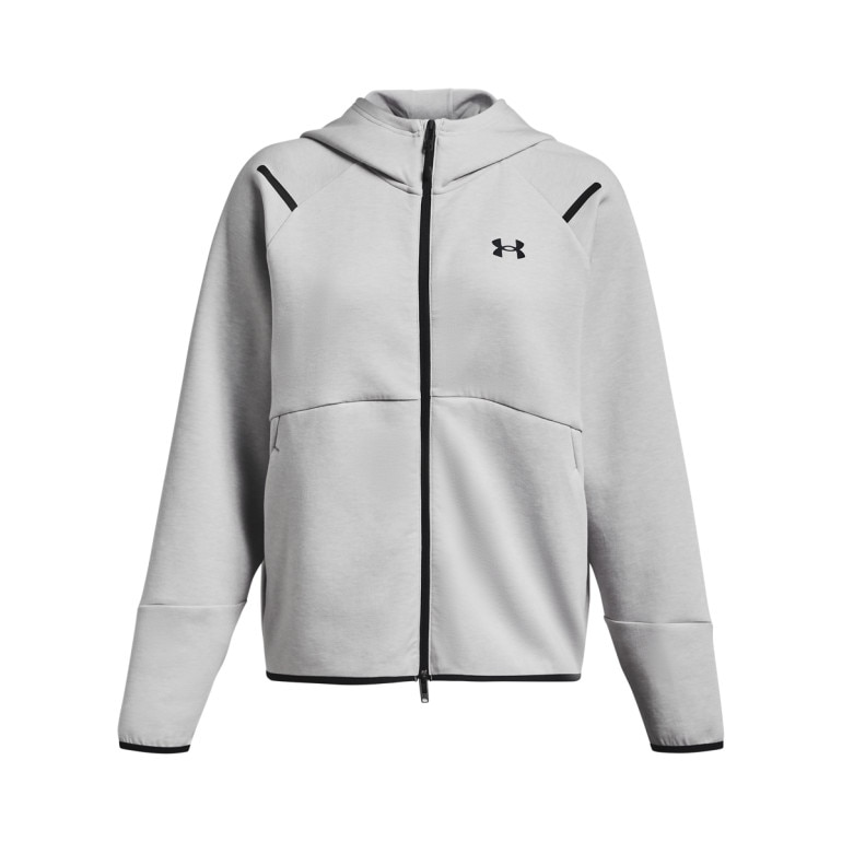 Damska bluza treningowa rozpinana z kapturem Under Armour Unstoppable Fleece FZ - szara