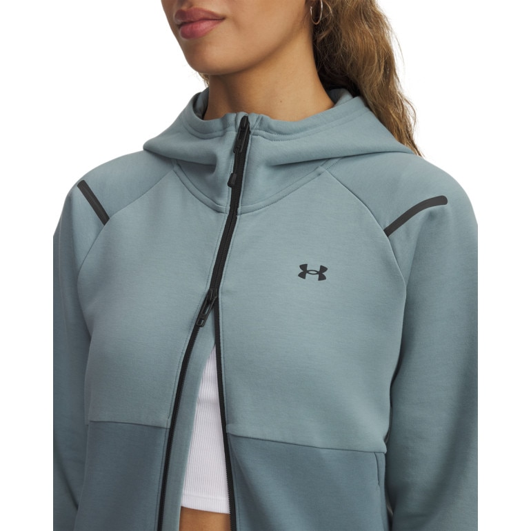 Damska bluza treningowa rozpinana z kapturem Under Armour Unstoppable Fleece FZ - niebieska