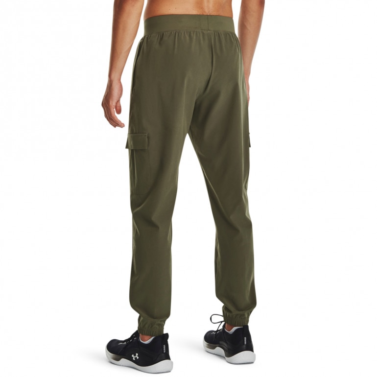 Męskie spodnie treningowe Under Armour UA Stretch Woven Cargo Pants - khaki