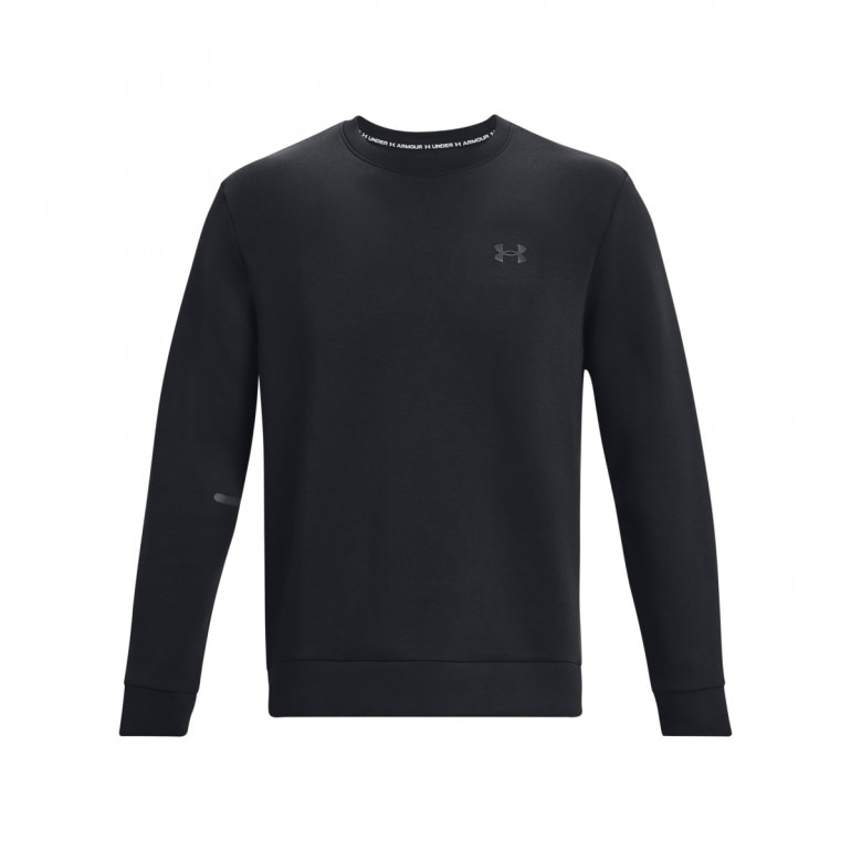 Męska bluza treningowa nierozpinana bez kaptura Under Armour UA Unstoppable Flc Crew - czarna