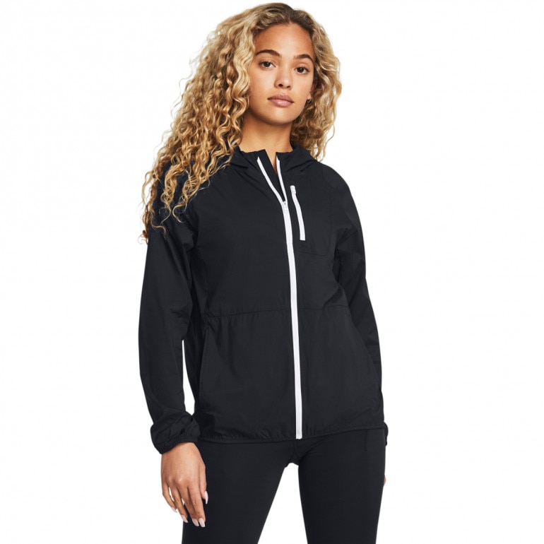 Damska kurtka do biegania Under Armour Launch Lightweight Jacket - czarna