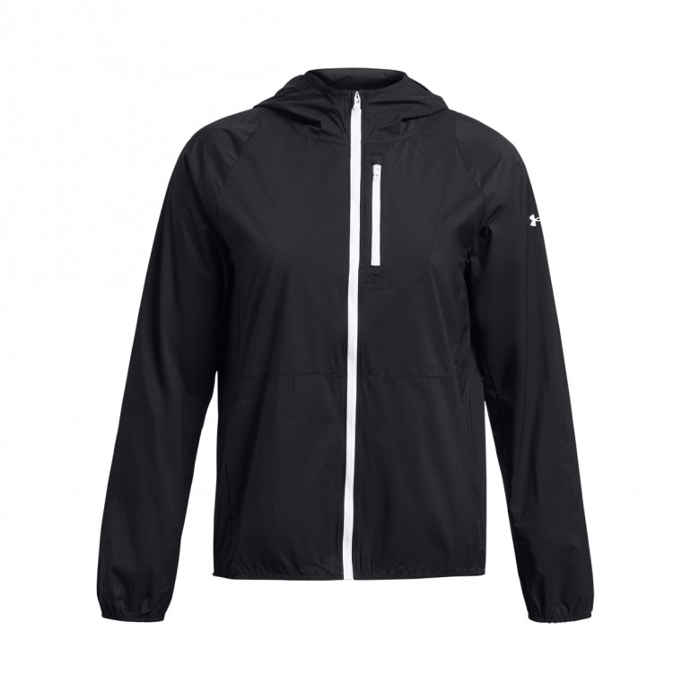 Damska kurtka do biegania Under Armour Launch Lightweight Jacket - czarna