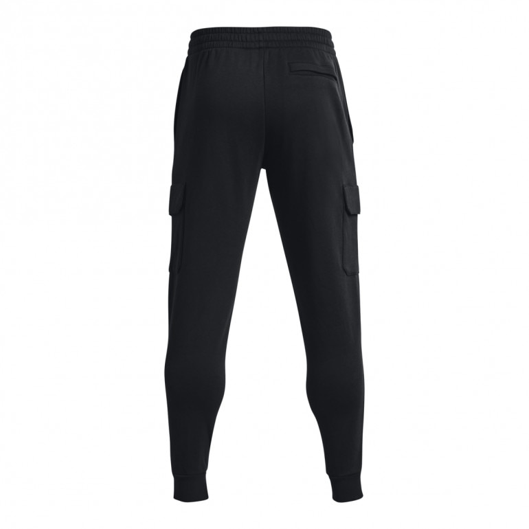 Męskie spodnie dresowe Under Armour UA Rival Fleece Cargo Jogger - czarne