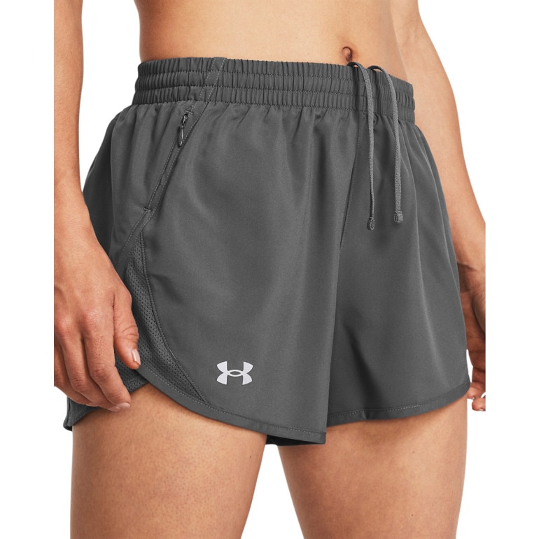 Damskie spodenki do biegania Under Armour UA Fly By 3'' Shorts - szare