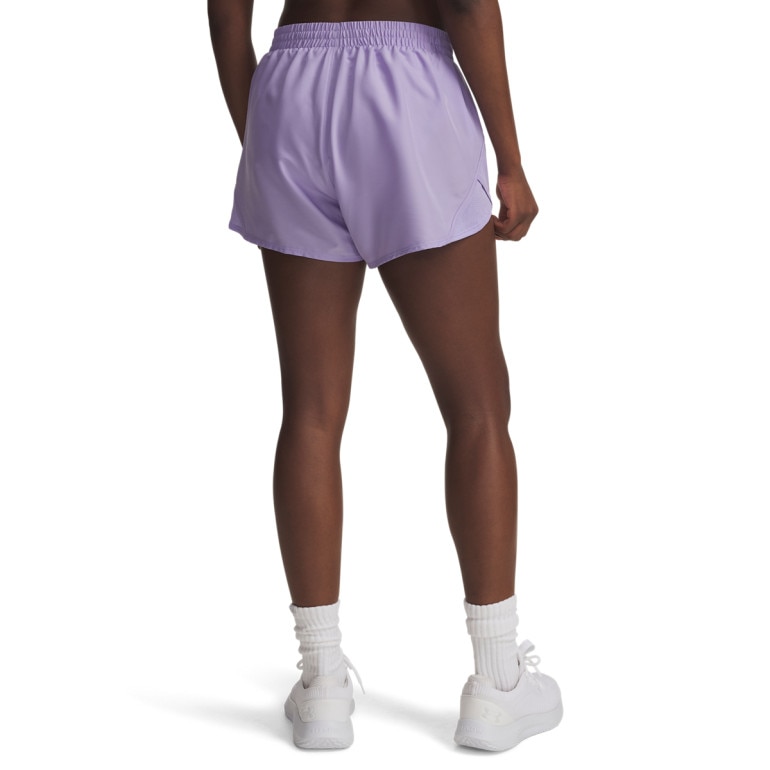 Damskie spodenki do biegania Under Armour UA Fly By 3'' Shorts - fioletowe
