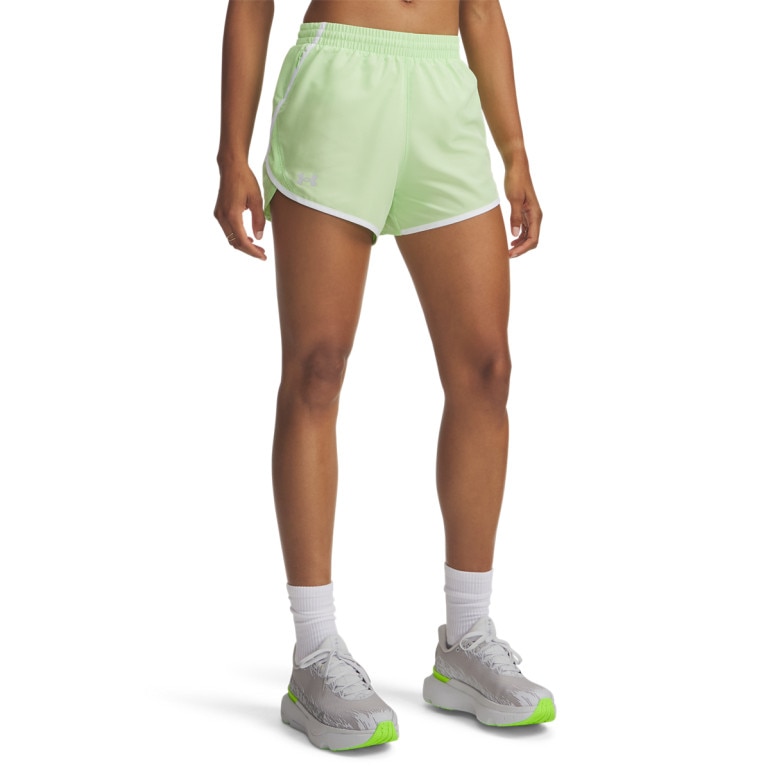 Damskie spodenki do biegania Under Armour UA Fly By 3'' Shorts - zielone