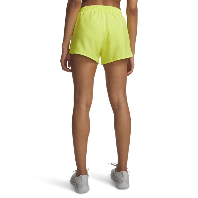 Damskie spodenki do biegania Under Armour UA Fly By 3'' Shorts - żółte