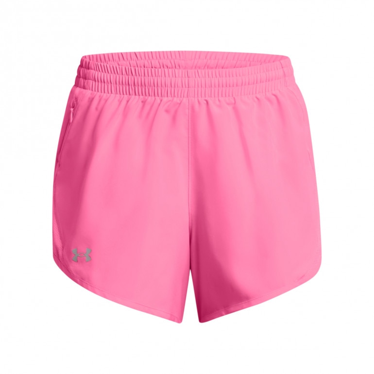 Damskie spodenki do biegania Under Armour UA Fly By 3'' Shorts - różowe