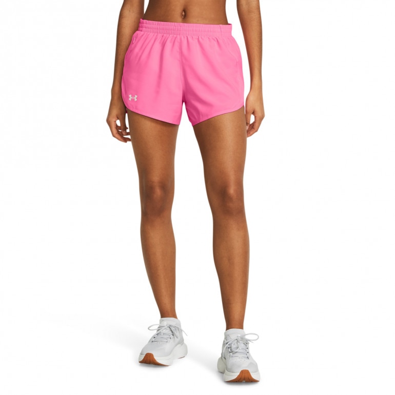 Damskie spodenki do biegania Under Armour UA Fly By 3'' Shorts - różowe