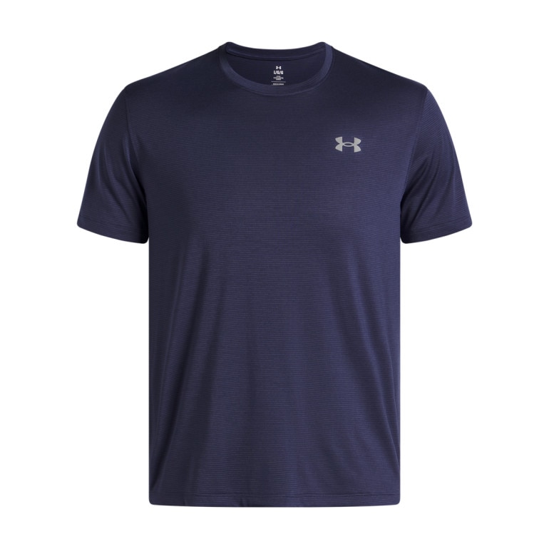 Męska koszulka do biegania Under Armour UA Launch Shortsleeve - granatowa