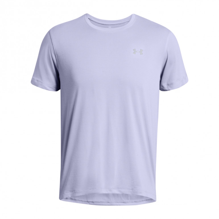 Męska koszulka do biegania Under Armour UA Launch Shortsleeve - fioletowa