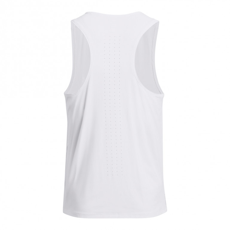 Męski top do biegania Under Armour UA Launch Elite Singlet - biały