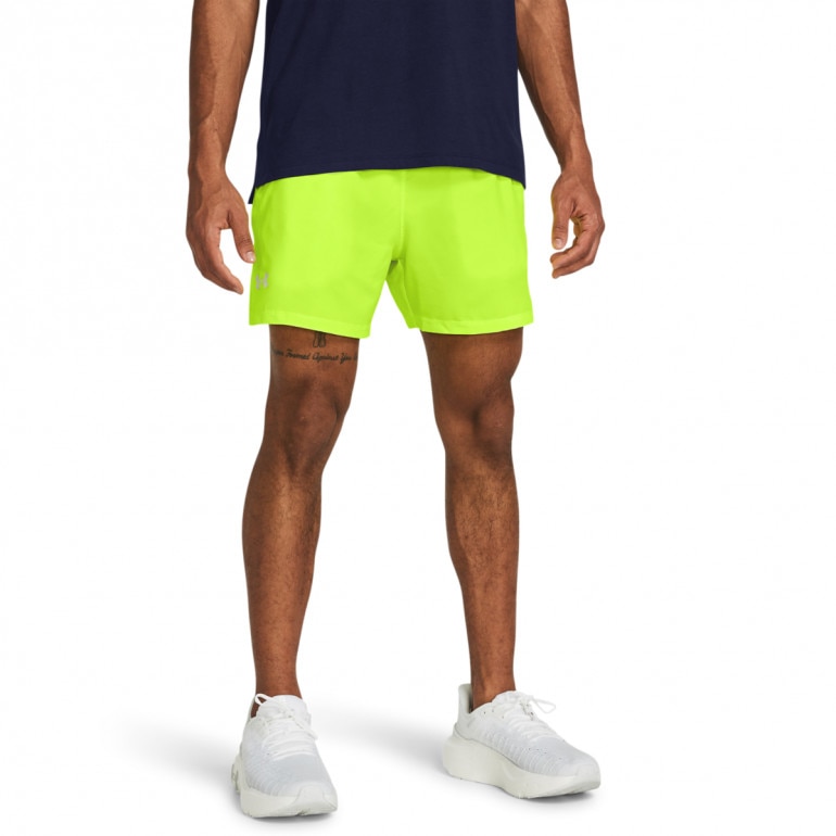 Męskie spodenki do biegania Under Armour UA Launch 5'' Short - zielone 