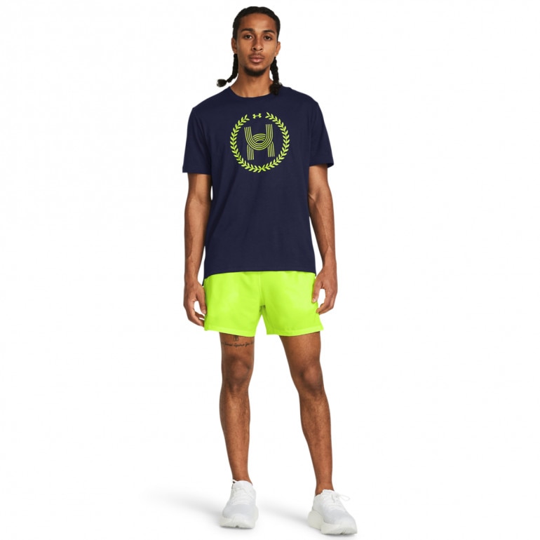 Męskie spodenki do biegania Under Armour UA Launch 5'' Short - zielone 
