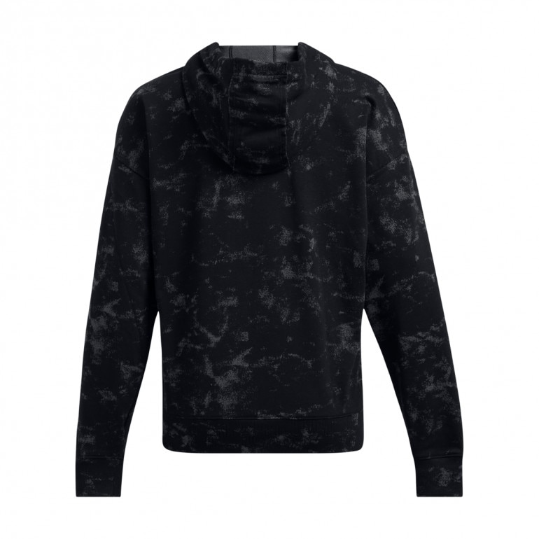 Damska bluza teningowa nierozpinana z kapturem Under Armour Project Rock W Udrground Terry HD - czarna