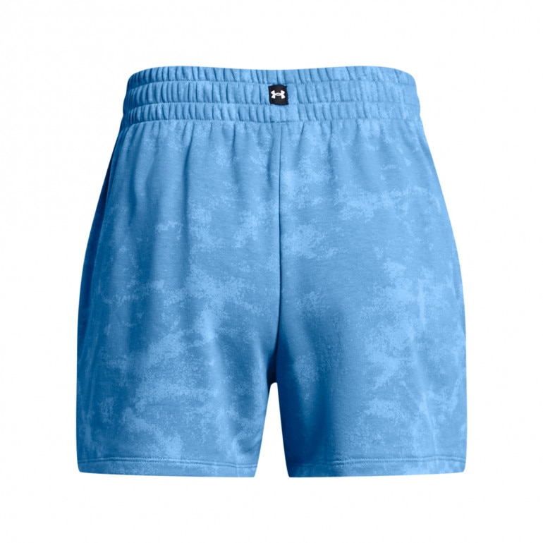Damskie spodenki treningowe Under Armour Project Rock Underground Terry Shorts - niebieskie