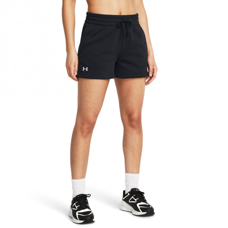 Damskie spodenki dresowe Under Armour Rival Fleece Short - czarne