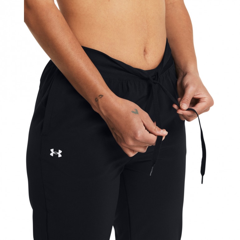 Damskie spodnie treningowe Under Armour Sport High Rise Woven Pant - czarne