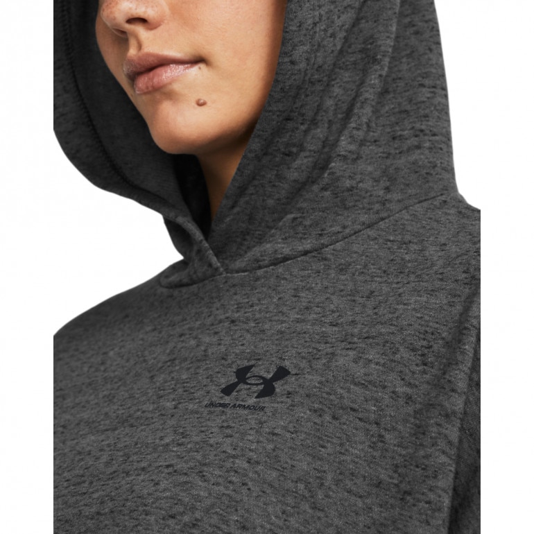 Damska bluza dresowa nierozpinana z kapturem Under Armour UA Rival Terry OS Hoodie - szara