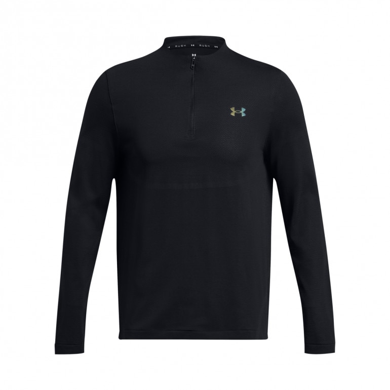 Męski longsleeve treningowy Under Armour Vanish Elite Seamless 1/4 Zip - czarny