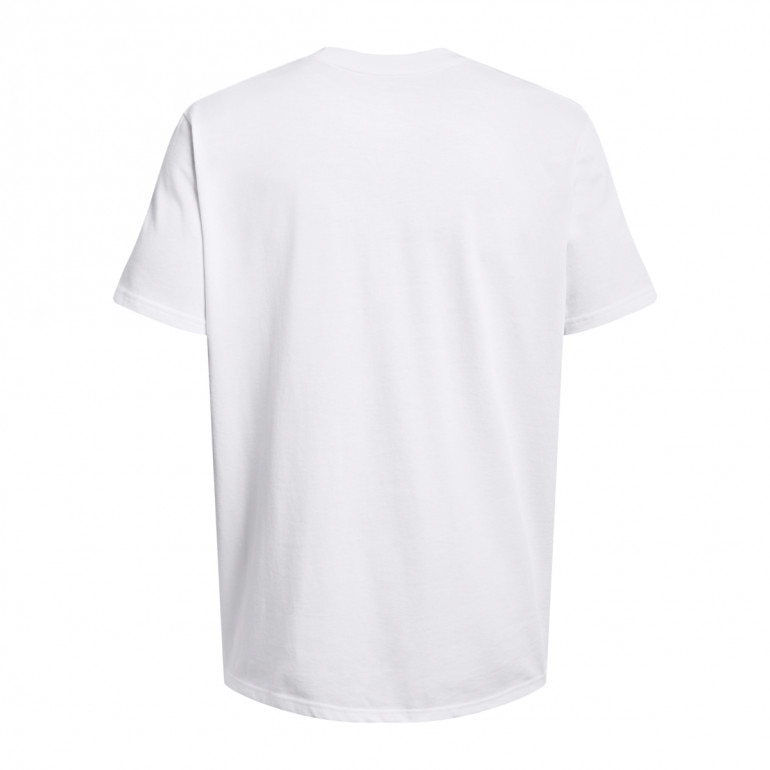 Męski t-shirt z nadrukiem Under Armour UA HW Armour Label SS - biały