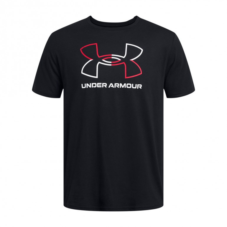 Męski t-shirt z nadrukiem Under Armour UA Foundation Short Sleeve - czarny