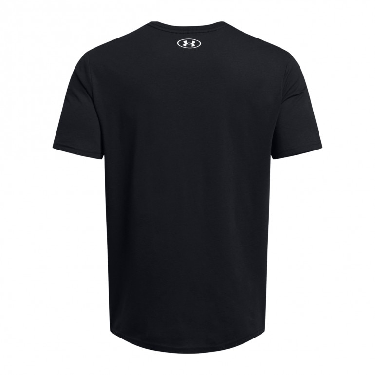 Męski t-shirt z nadrukiem Under Armour UA Foundation Short Sleeve - czarny