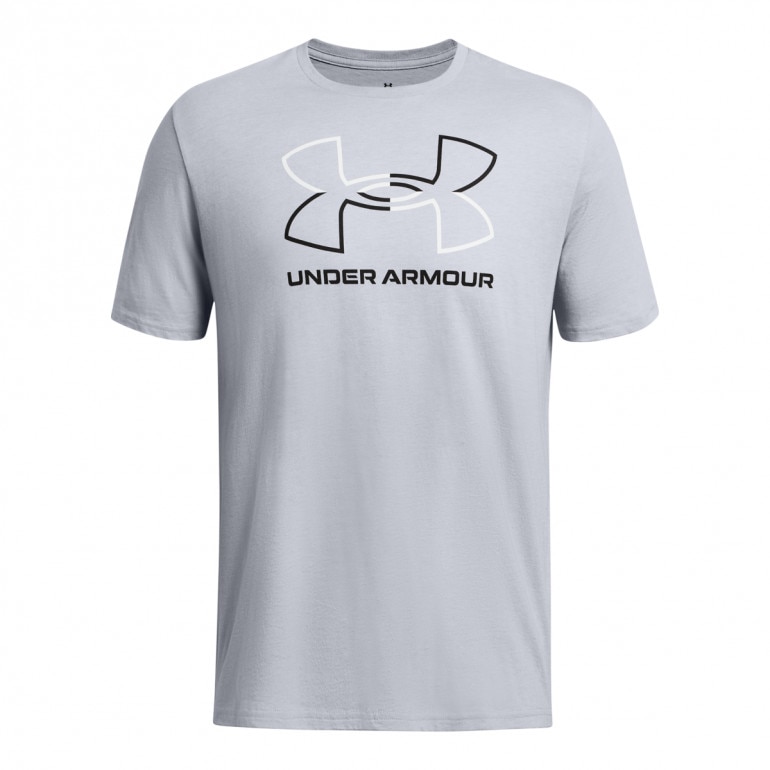 Męski t-shirt z nadrukiem Under Armour UA Foundation Short Sleeve - szary
