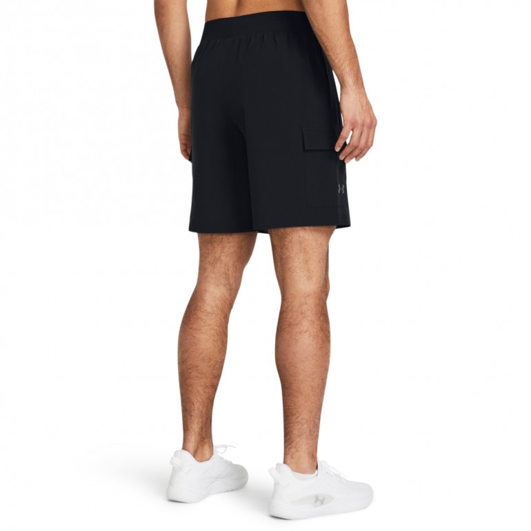 Męskie spodenki treningowe Under Armour Stretch Woven Cargo Short - czarne