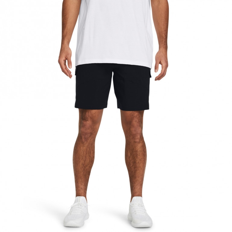 Męskie spodenki treningowe Under Armour Stretch Woven Cargo Short - czarne