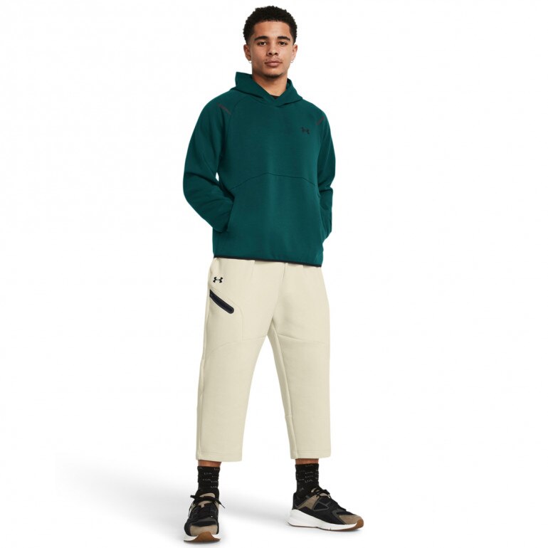 Męska bluza treningowa nierozpinana z kapturem Under Armour UA Unstoppable Flc HD - zielona