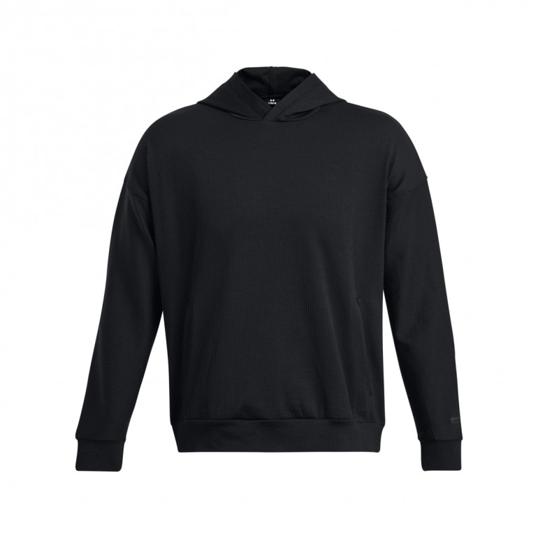 Meska bluza treningowa nierozpinana z kapturem Under Armour UA Journey Rib Hoodie - czarna