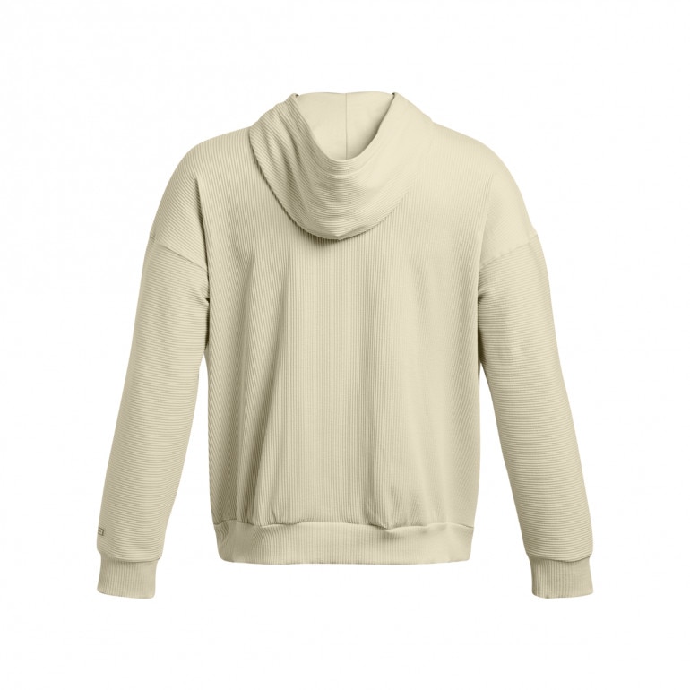 Meska bluza treningowa nierozpinana z kapturem Under Armour UA Journey Rib Hoodie - kremowa