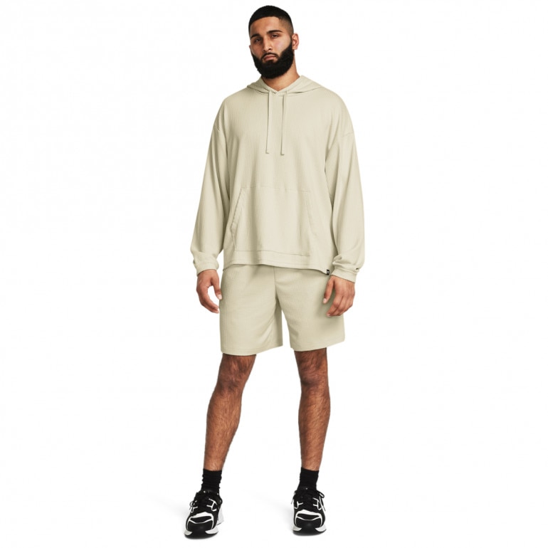 Męskie spodenki treningowe Under Armour UA Rival Waffle Short - beżowe