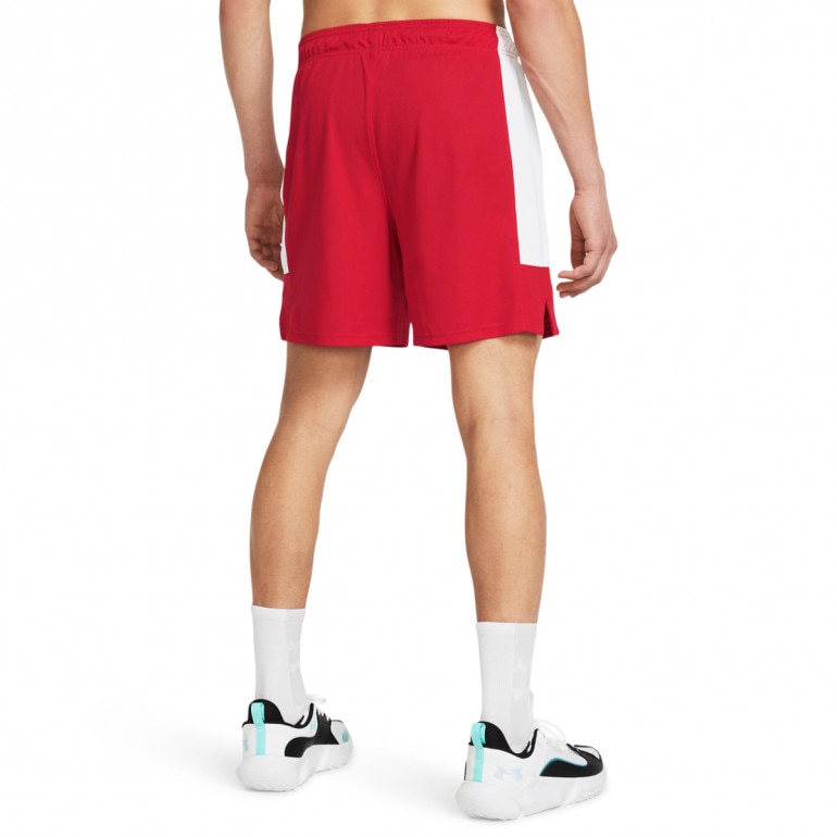 Męskie spodenki do koszykówki Under Armour UA Zone 7 Short - czerwone 