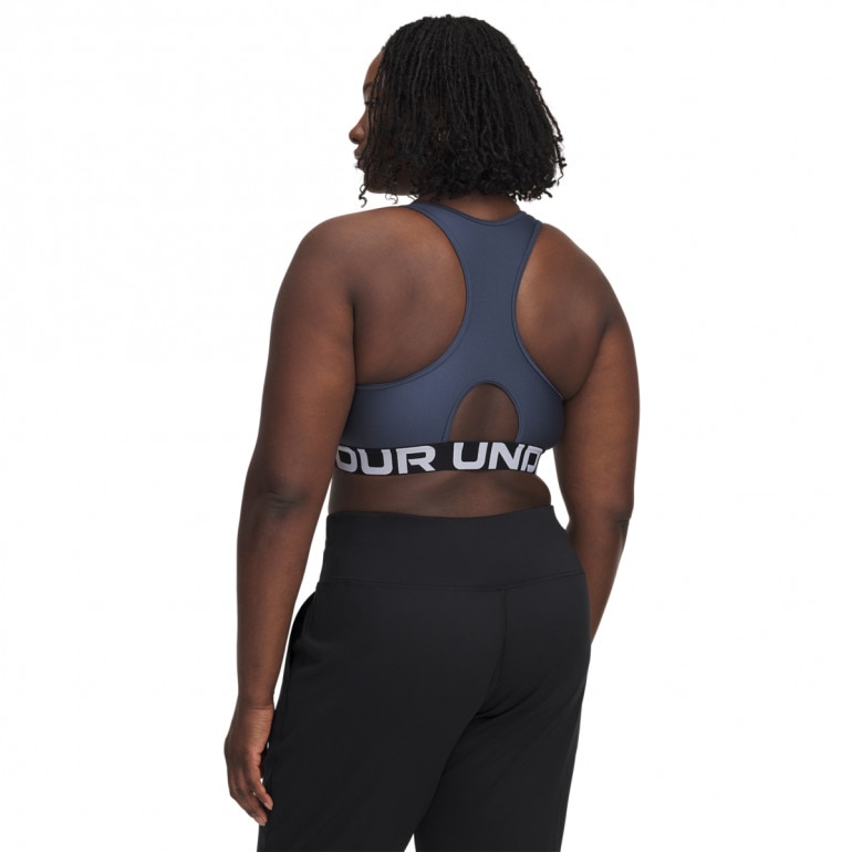 Biustonosz treningowy Under Armour UA Hg Authentics Mid Branded - szary