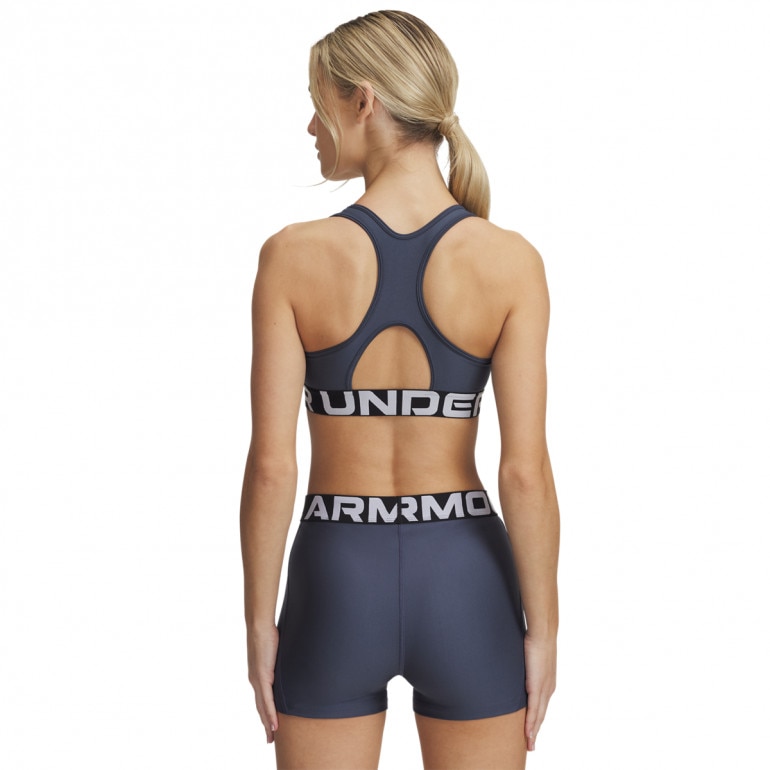 Biustonosz treningowy Under Armour UA Hg Authentics Mid Branded - szary