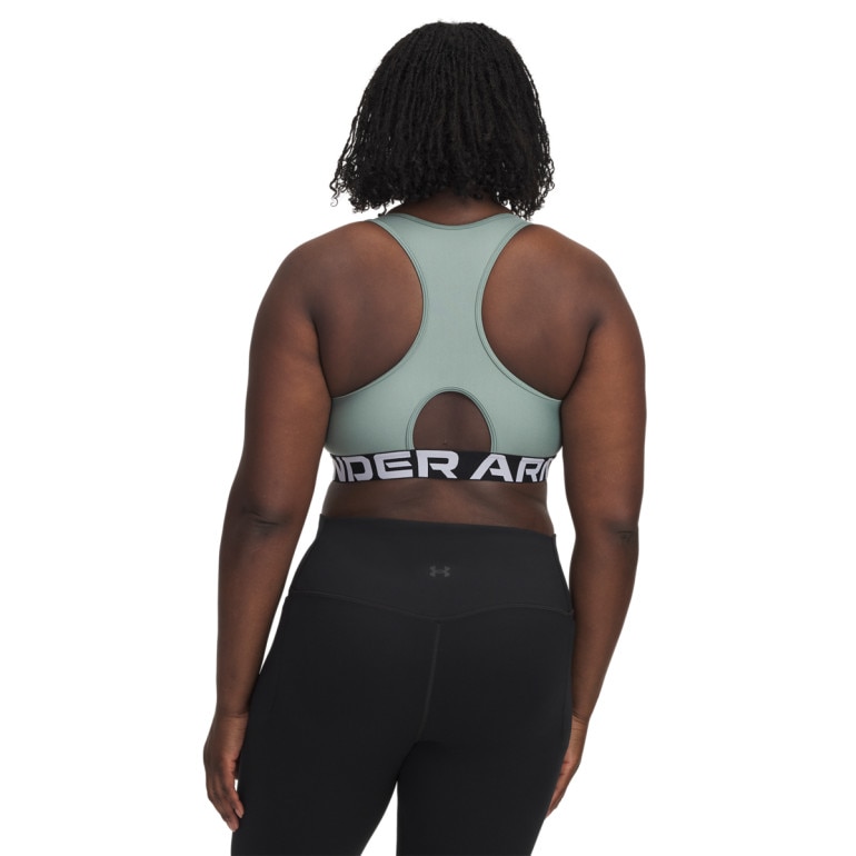 Biustonosz treningowy Under Armour UA Hg Authentics Mid Branded - zielony