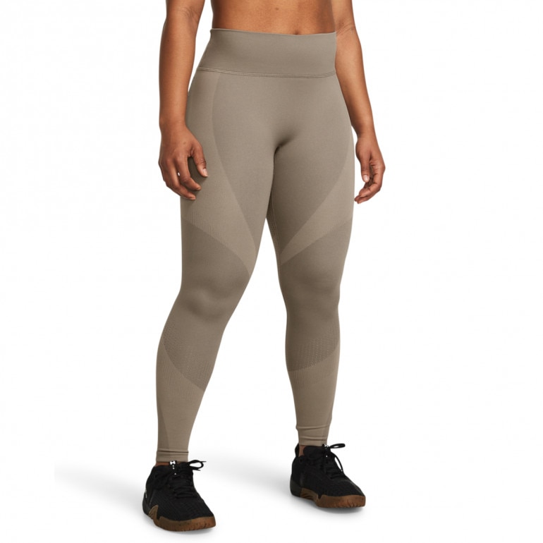 Damskie legginsy treningowe Under Armour Vanish Elite Seamless AnkLeg - brązowe