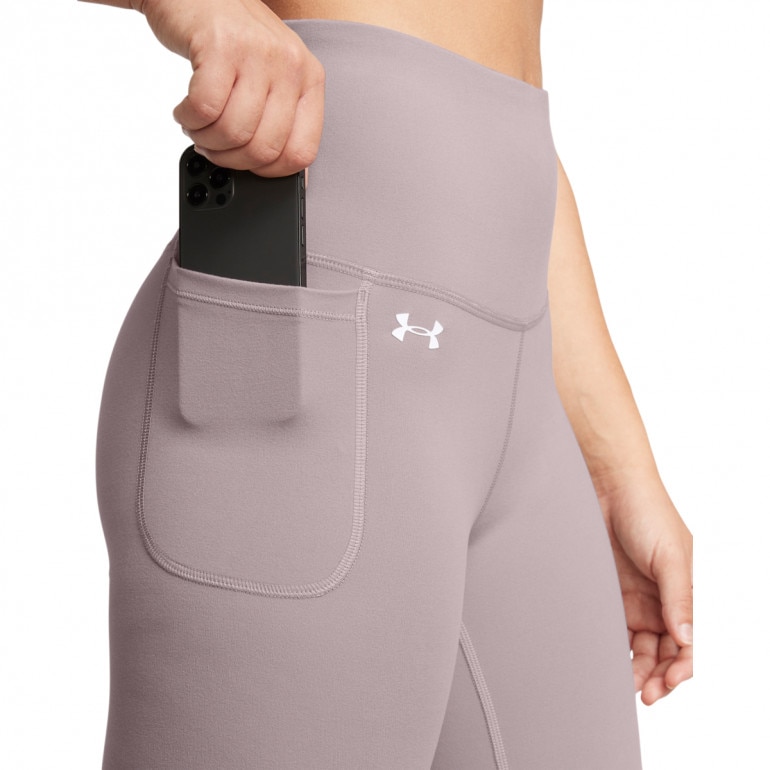 Damskie legginsy treningowe Under Armour Motion UHR Legging - beżowe