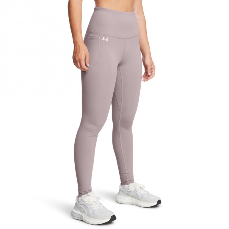 Damskie legginsy treningowe Under Armour Motion UHR Legging - beżowe